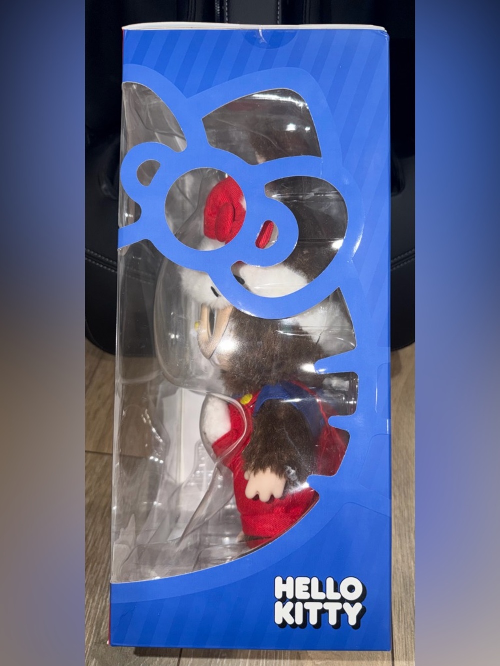 Authentic POP MART The Monsters x Hello Kitty Plush - Brown & White with Red Bow - Picture 4 of 7